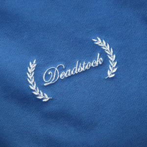 Deadstock embroidered on cobalt blue Hoodie