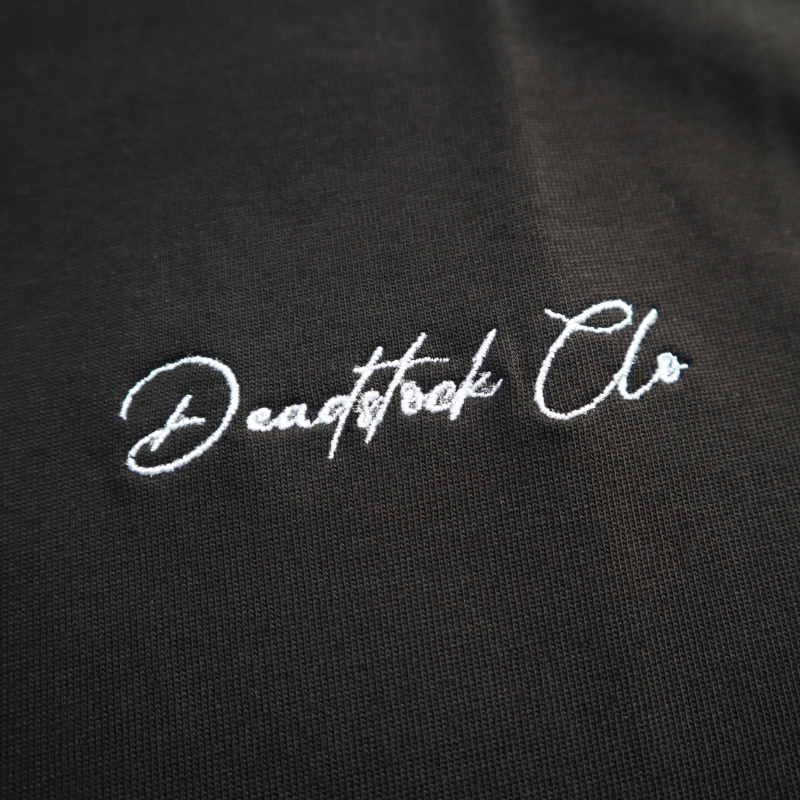 Deadstock Clo embroidered on black oversized tshirt