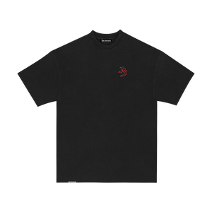 Deadstockclo tshirt with red DS print in left chest