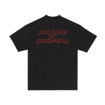 Load image into Gallery viewer, Deadstockclo tshirt with red State of Emergency backprint
