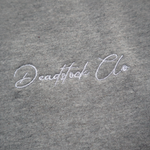 Load image into Gallery viewer, Deadstock Clo embroidered on oversized heather grey tshirt
