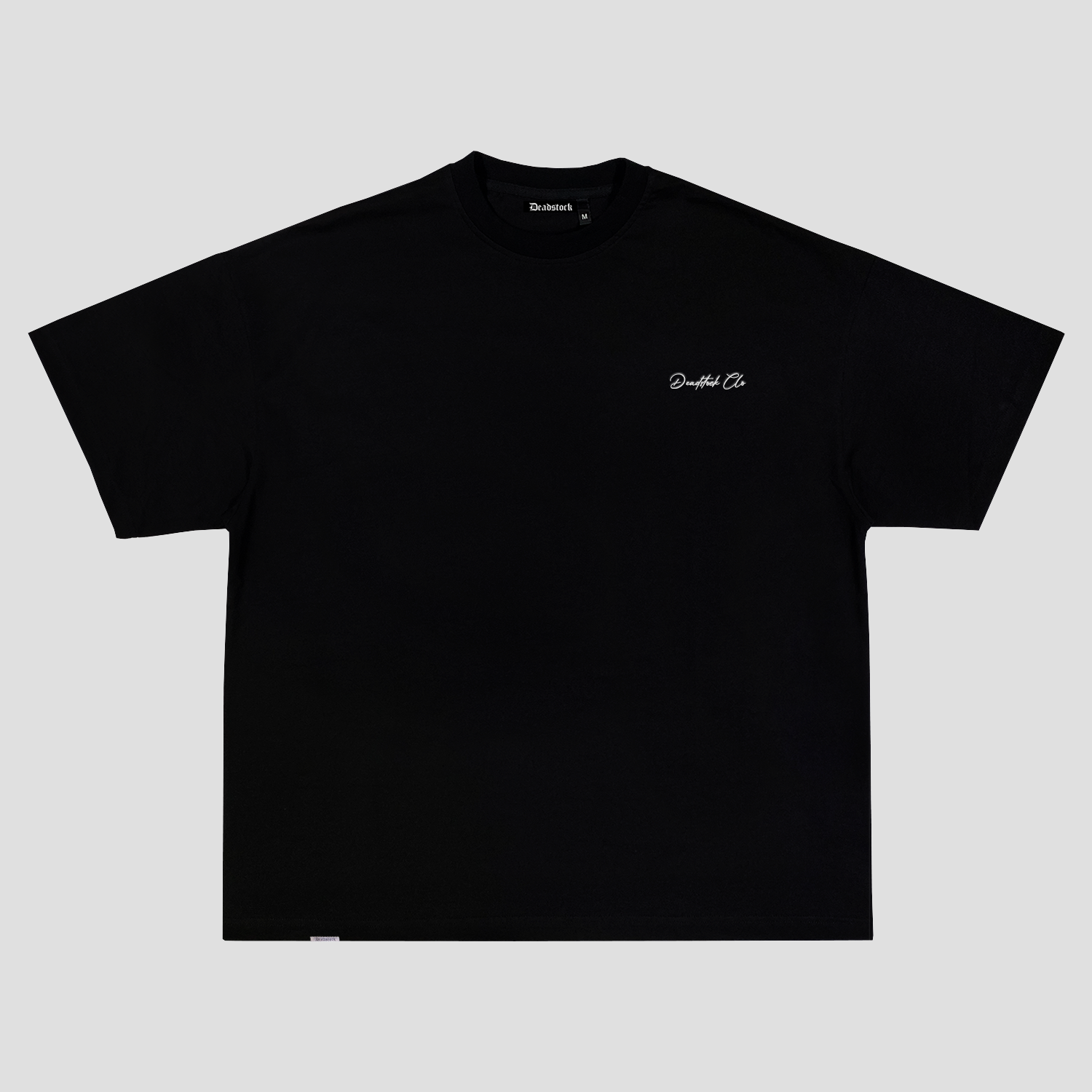 Deadstock Clo Embroidered oversized black tshirt